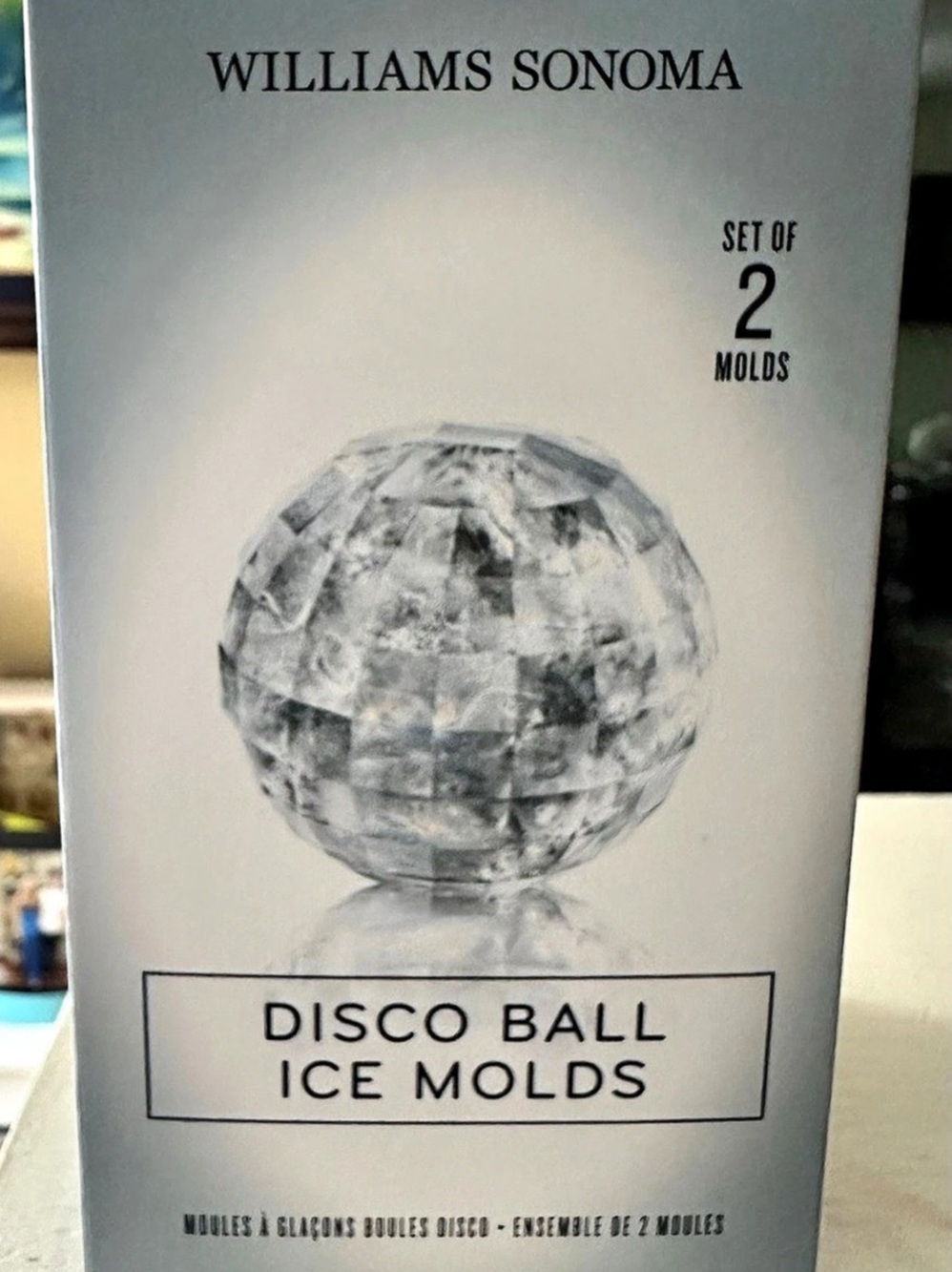 Williams Sonoma Disco Ball 3D Ice Mold, Set of 2 Molds Set of 2
